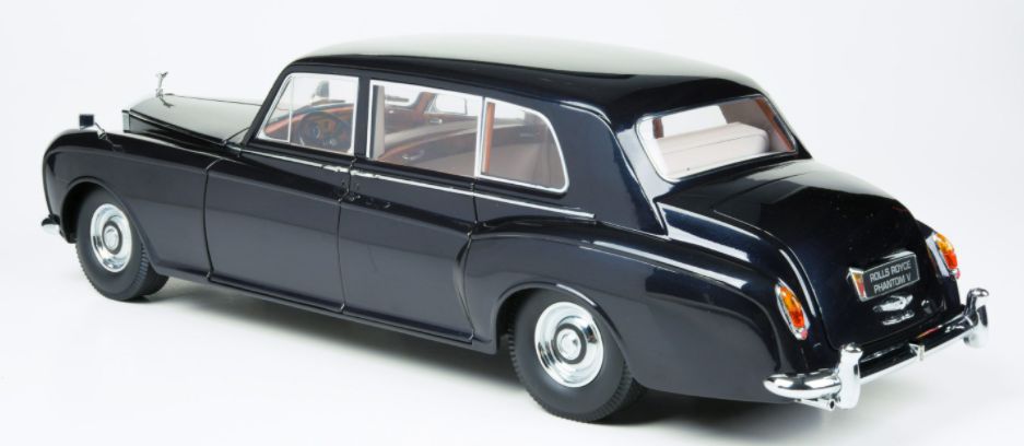 Paragon 1/18 Rolls Royce Phantom V Bleu Nuit - Modèle RHD PA-38216